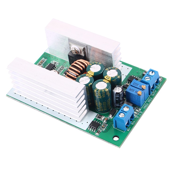 Понижаващ преобразувател на напрежение от 20-90V на 2.5-60V, 12A, 300W