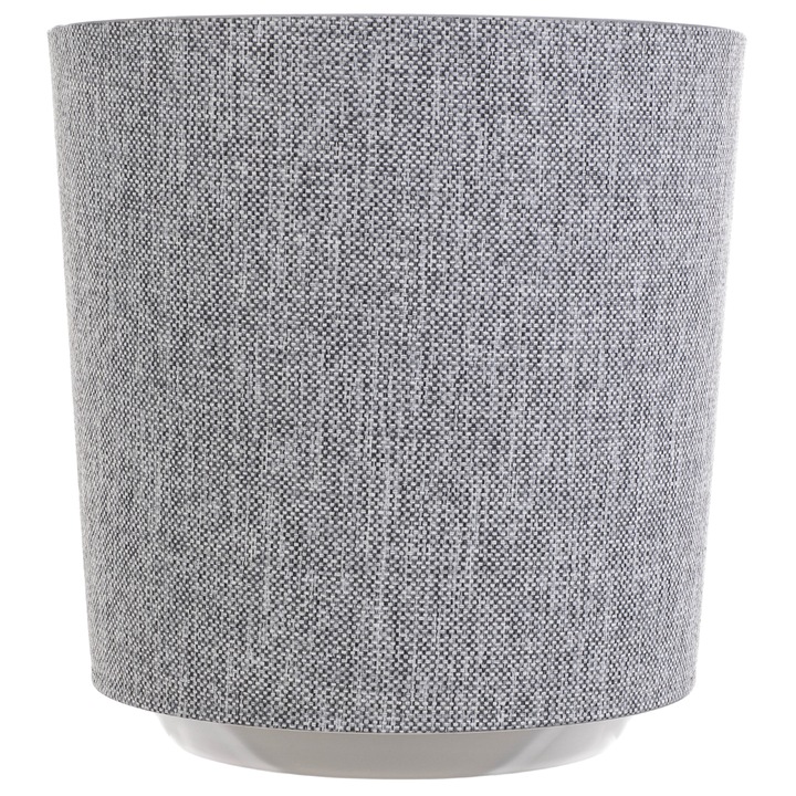 Ghiveci pentru flori KADAX, polipropilena/textil, gri, 30cm