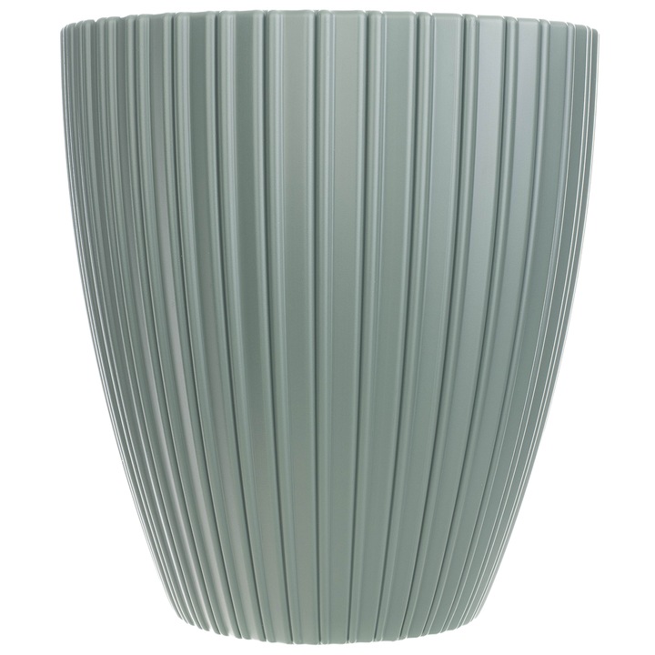 Ghiveci pentru flori KADAX cu insert, plastic, verde, 30x17x32.5cm