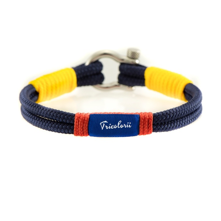 Bratara multicolora pentru barbati Constantin Nautics Tricolorii CNFRF #02 - S