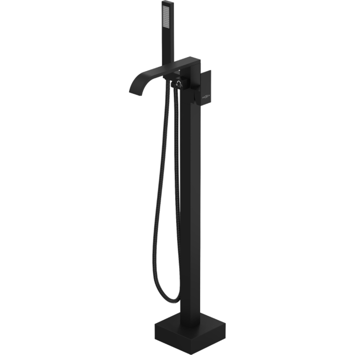 Mexen Lava szabadonálló kád csaptelep, Fekete - 752433-70