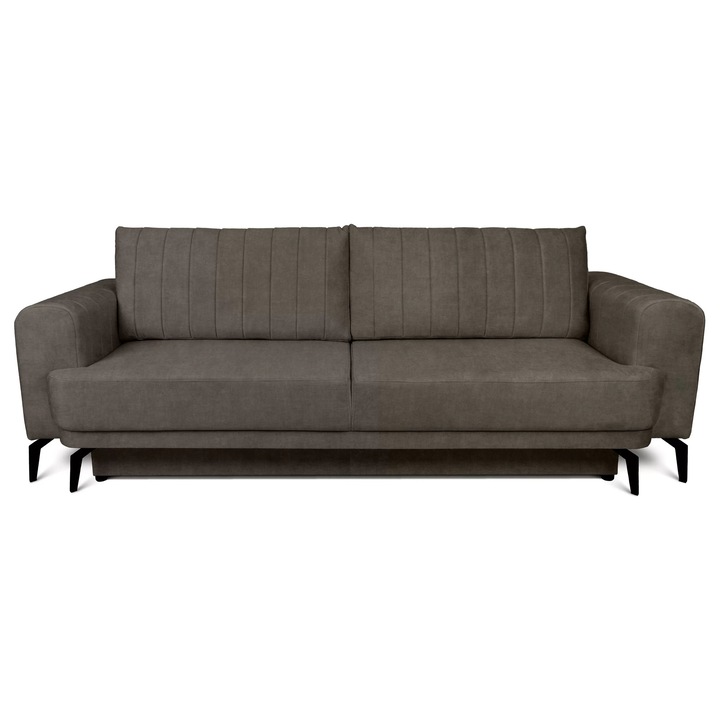 Coltar Extensibil, Bogart, Luzano, Materiale Hidrofobe, 250x100x73/90 cm, Cu 2 Perne, Velur, Gri