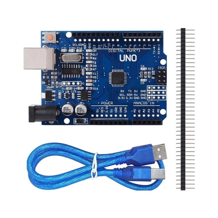 Arduino Uno R3 SMD fejlesztőkártya USB kábellel