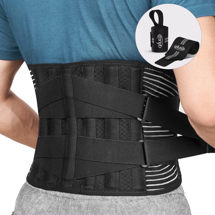 Centura de sprijin lombar, unisex, respirabila, ajustabila