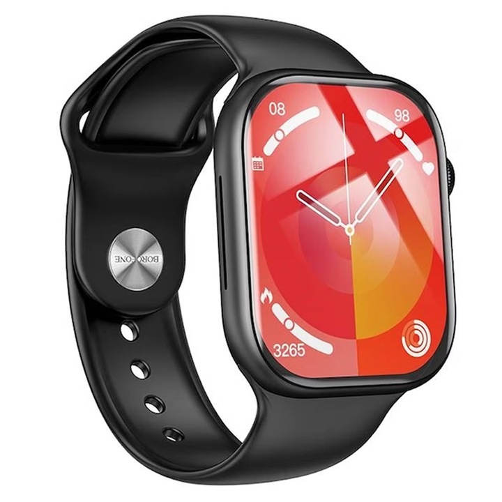 Ceas Inteligent EssenWatch 1.43'' TFT HD Screen, Bluetooth 5.0, Smartwatch Waterproof IP67 Performant, Capacitate Baterie 260mAh, Autonomie 168h, Multiple Functii, Customized Dial Style, Monitorizare Parametrii Vitali, Negru