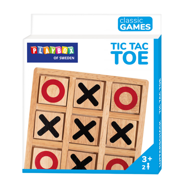 Joc educativ din lemn X si O