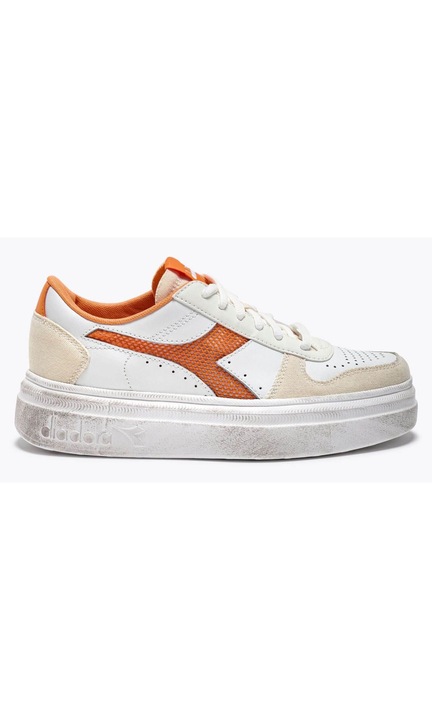 Дамски спортни обувки, Diadora, Magic Bold Mesh Logo WN, Материал кожа, Платформа, Бял