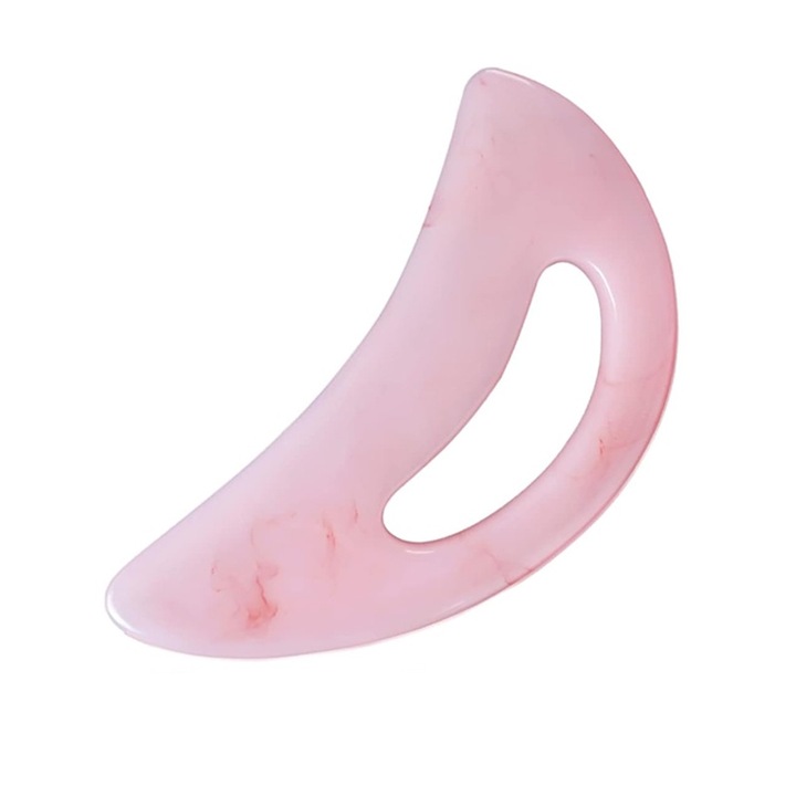 Aparat de masaj Gua Sha, Rqiurpn, pentru drenaj limfatic, roz