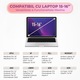 Geanta Laptop portabila Timebox, 14'', 15'', 16" inch, pentru Notebook, Ultrabook, captusit interior cu microfibra, impermeabila, Compatibila MacBook Pro/Air, Asus, Dell, HP, Lenovo, Bej
