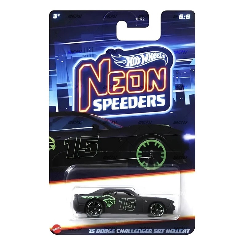 Masinuta metalica Hot Wheels, Neon Speeders, '15 Dodge Challenger