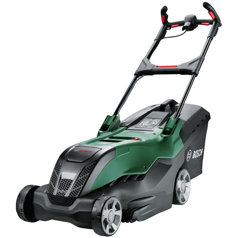 Masina de tuns gazon/iarba electrica Bosch AdvancedRotak 44-750, putere 1800 W, latime taiere 44 cm, 7 trepte de taiere, inaltime taiere 25 - 80 mm, sac colectare 50 l