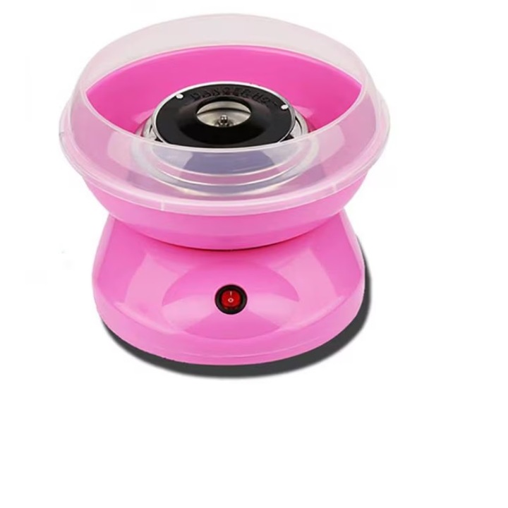 Masina pentru vata de zahar pentru copii, mica, roz