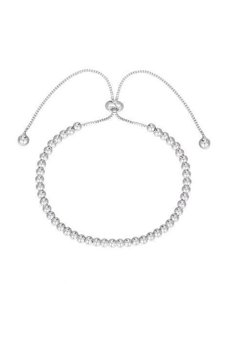 Bratara Maxi Ball din argint 925 cu bilute ddin argint, lungime ajustabila