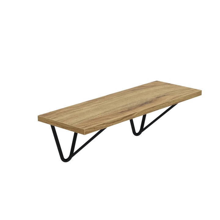 Raft WIRE, AKKE, Stejar natur, 50x20