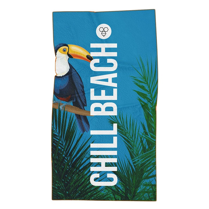 Prosop de plaja BEE UNUSUAL, absorbtie rapida, antibacterian, multicolor, 100x150cm