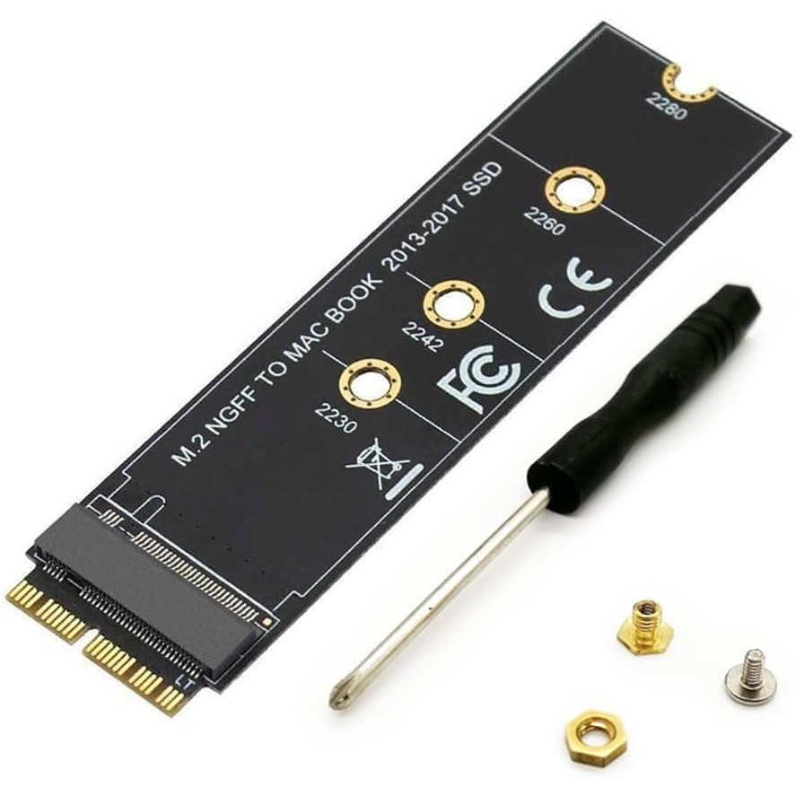 Adaptor SSD M.2 PCIe la 12+16 Pin pentru Macbook Pro Air 2013 2015
