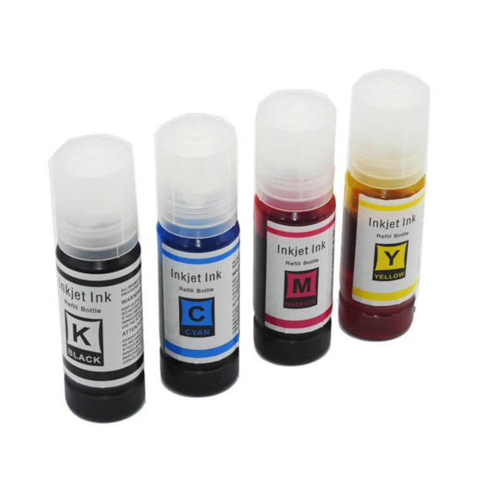 Комплект от 4 бутилки с мастило, съвместими с Epson 103 / C13T00S64A, за Epson EcoTank L3251 L3250 L3150 L3260 L3156 L3210 L3211