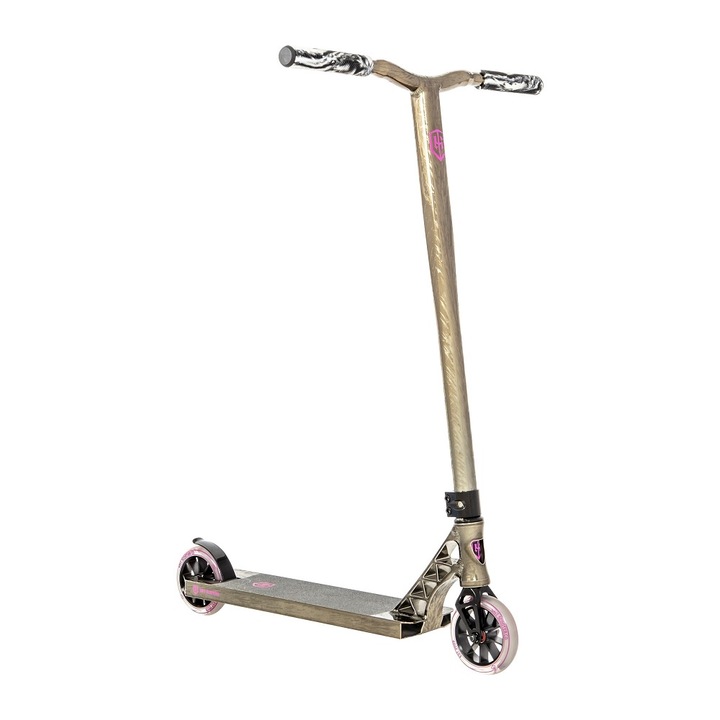 Тротинетка Grit Scooters Invader, твърдост на колелото 88A, 120мм, черна, 96см