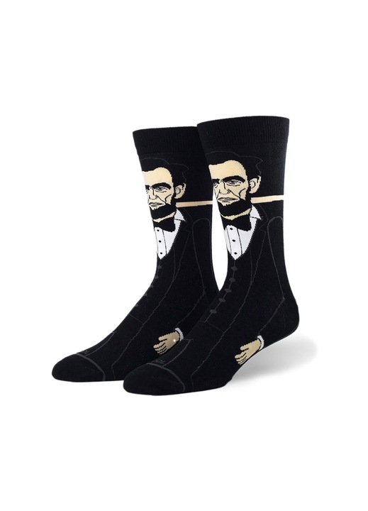 Чифт мъжки чорапи Cool Socks полиестер многоцветен модел ABRAHAM LINCOLN 360, 40-46 EU