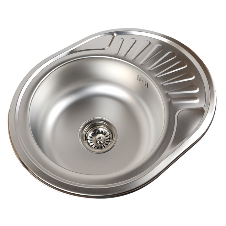 Chiuveta Otel Satinat 57x45x16 Acoperire+SiphonLS-5745