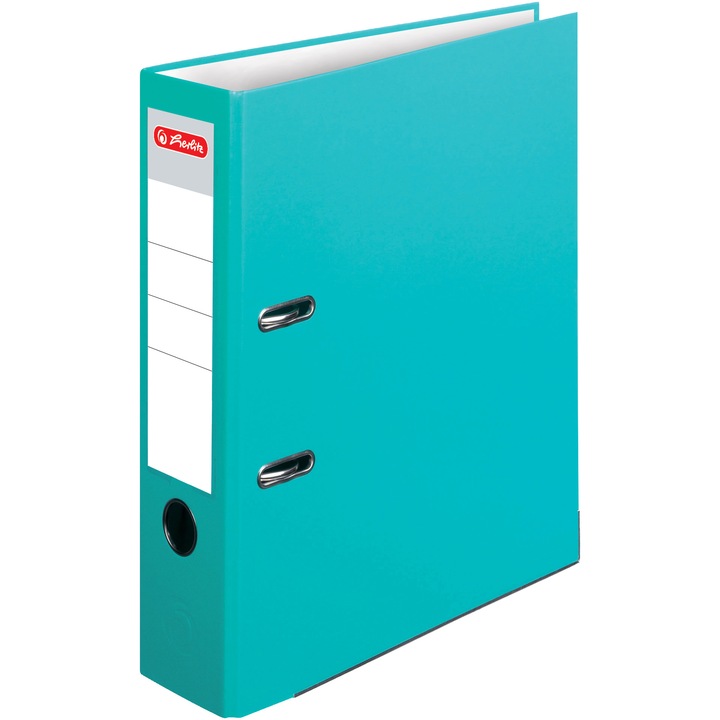 Biblioraft Herlitz, A4 7,5cm, PP, culoare turcoaz