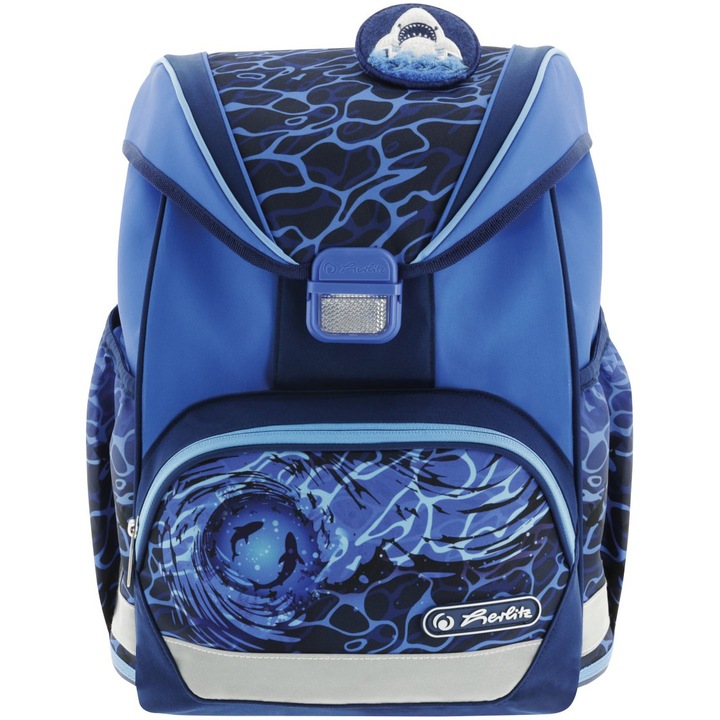 Ghiozdan Herlitz, neechipat Ultralight, motiv Blue Shark