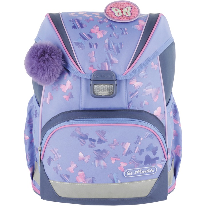 Ghiozdan Herlitz, neechipat Ultralight, motiv Butterfly Paradise