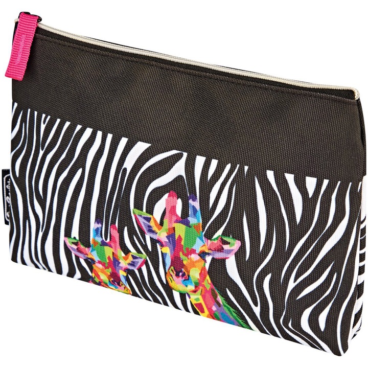 Herlitz tolltartó, lapos tok, vad neon motívum