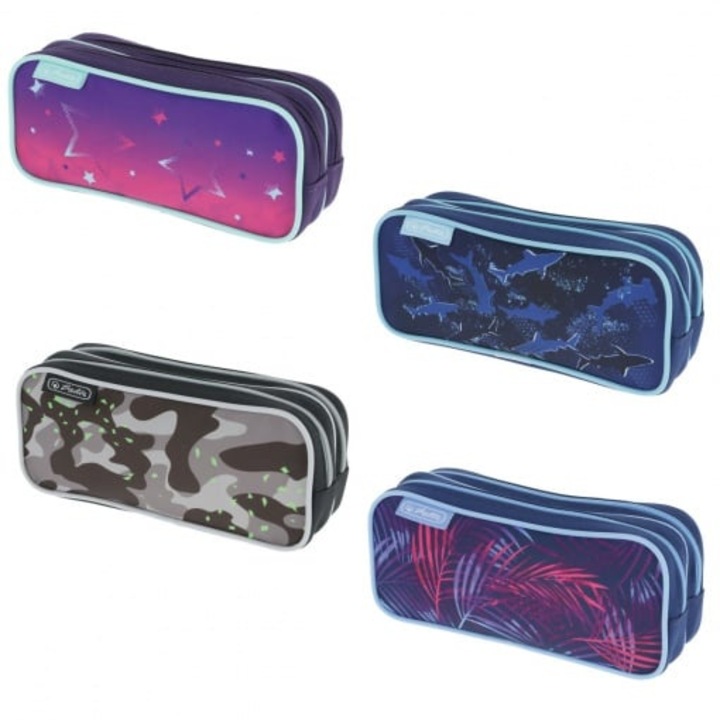 Herlitz tolltartó, dupla toktípus, lány/fiú keverék, 4 válogatott motívum