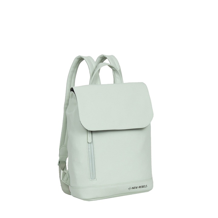 Rucsac New Rebels, Daley - Washington, dimensiuni 25x13x40 cm, culoare verde menta