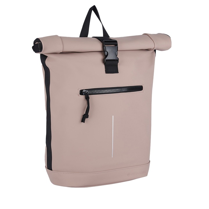 New Rebels hátizsák, Mart-New York Rolltop, 30x12x43 cm, Rózsaszín
