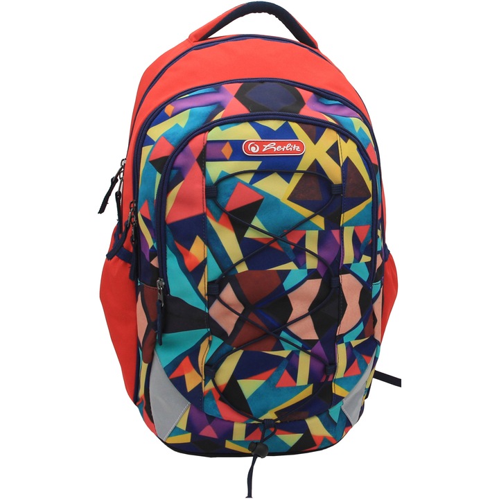 Rucsac Herlitz, Strings Pro, dimensiune 43 x 29 x 22 cm, motiv Abstract