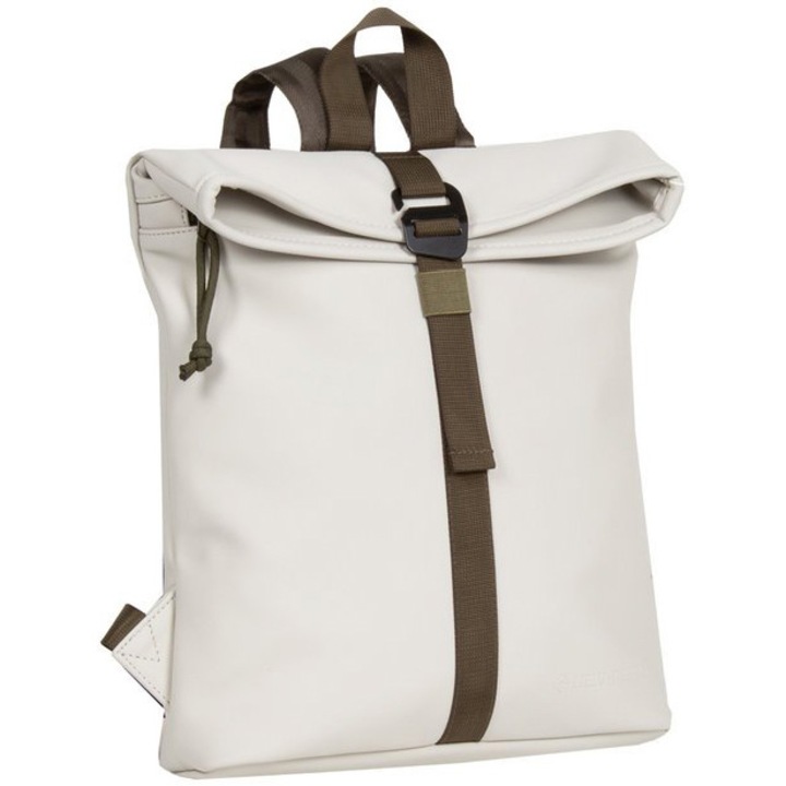 Rucsac New Rebel, Tim-Los Angeles Rolltop Mini, dimensiuni 27x8x33 cm, culoare bej/olive