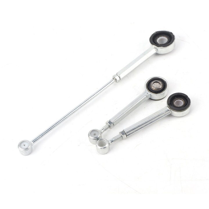 Sebességváltó lengőkarkészlet Berlingo, Xantia, Xsara, Peugeot 306, 405, 25x3,5 cm, 13x3 cm, ezüst és fekete