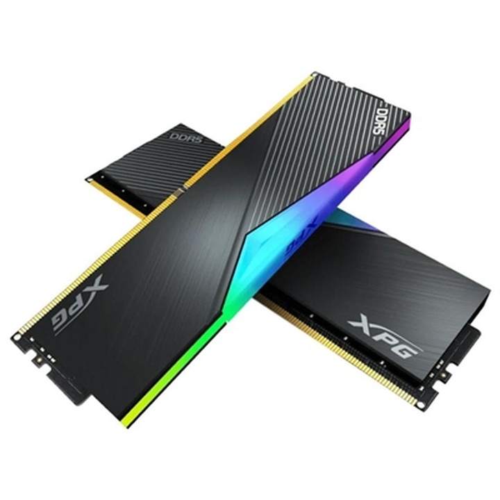 Memorie RAM ADATA Lancer RGB DDR5 64GB 6400 MHz CL 32 Dual kit, INTEL XMP