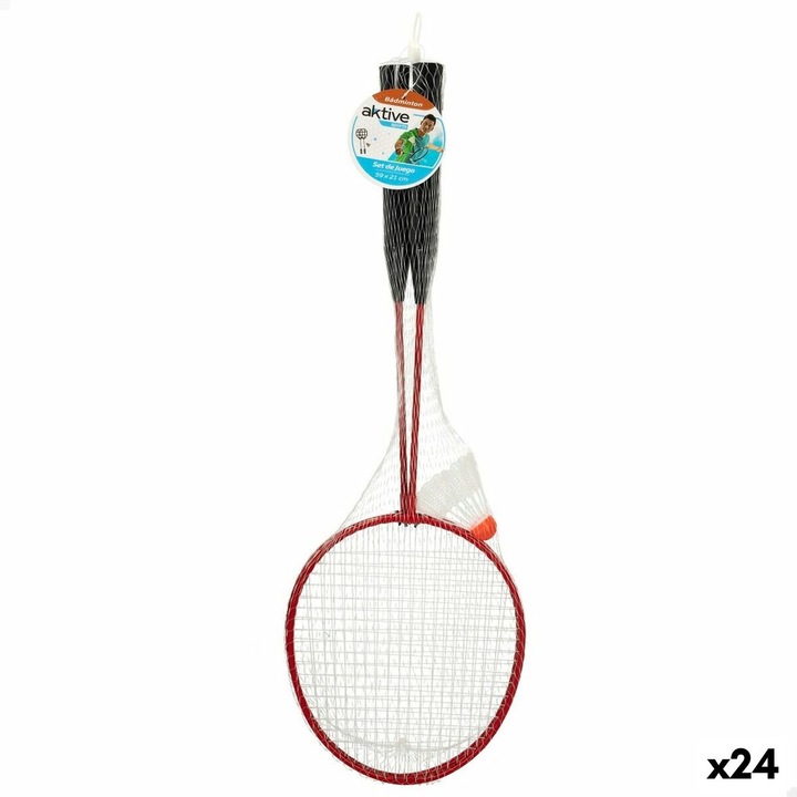 Set Badminton, Aktive, 24 seturi, multicolor