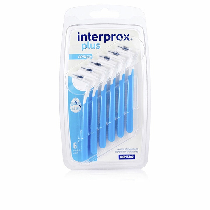 Set 6 periute interdentare Interprox, 1.3 mm, Alb/Albastru