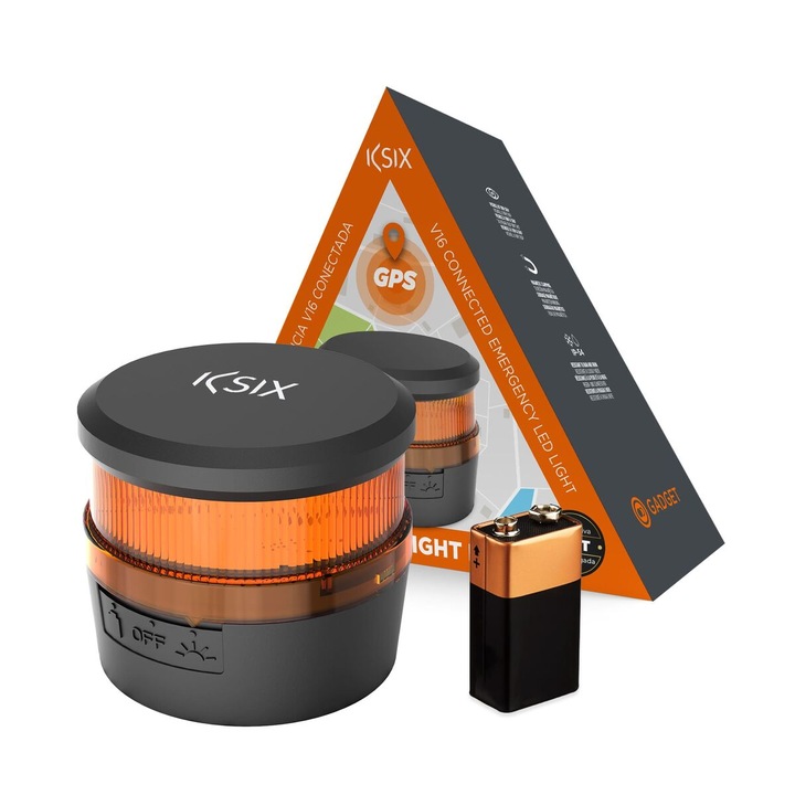 Bec auto de siguranta KSIX Safety Light IoT V16, negru
