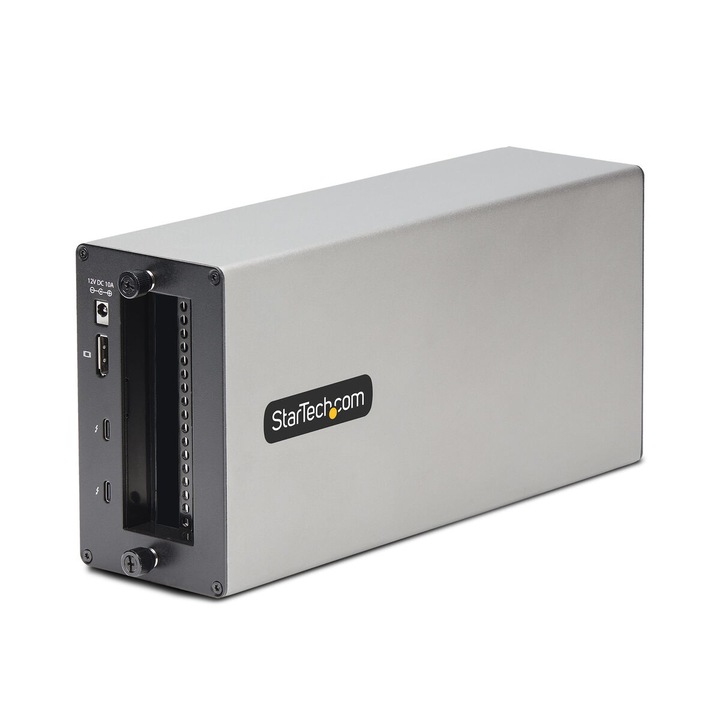 RAID кутия Startech 2TBT3-PCIE-ENCLOSURE, с мрежа, сива