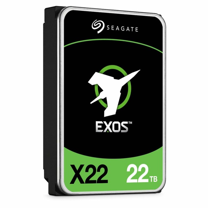 Хард диск Seagate Exos X22 ST22000NM001E - Hard drive - 22 TB - internal - 3.5" - SATA 6Gb/s - 7200 rpm - buffer: 512 MB ST22000NM001E