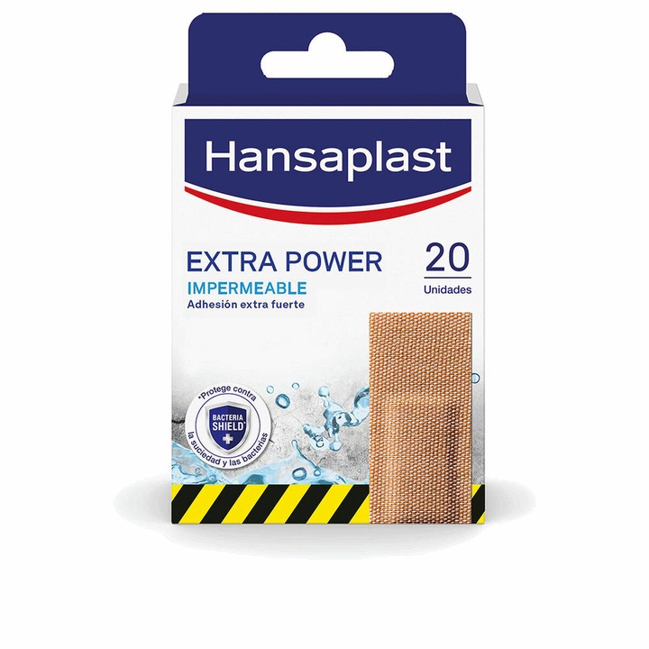 Plasturi Hansaplast Extra Power, Adiabroche, pentru barbati si femei, 20 bucati