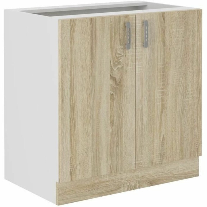 BigBuy Кухненски помощни мебели, меламин, кафяв, 80x48x82 см