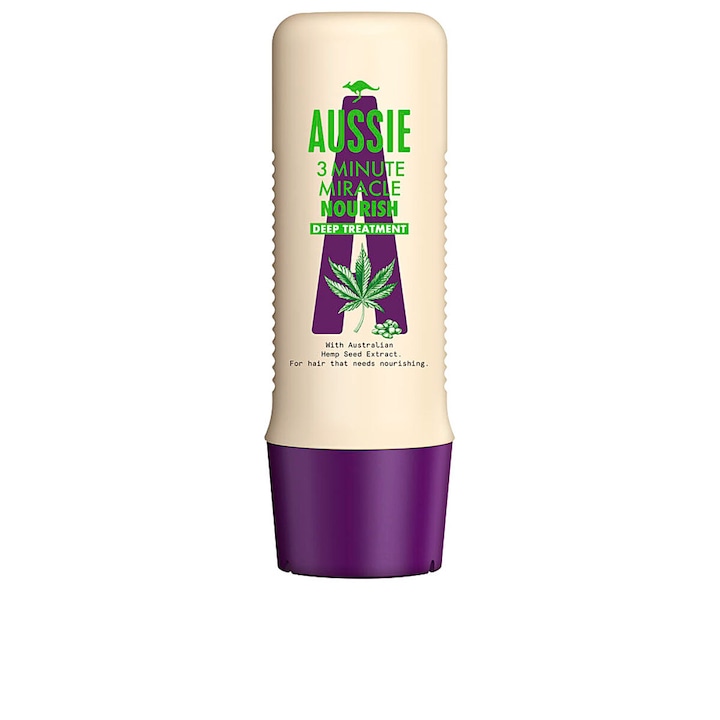 Masca de par Aussie 3 Minute Miracle Nourish, anti-frizz, 250ml