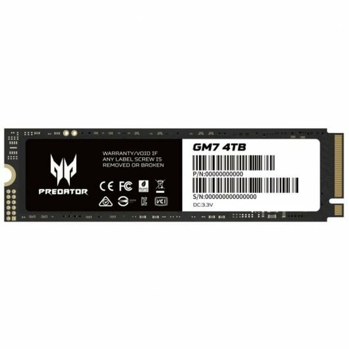 m.2SSD PREDATOR GM6 4TB （PCIE Gen4） Hard Disk SSD, Predator, 4TB, PCIe M.2, Negru - eMAG.ro