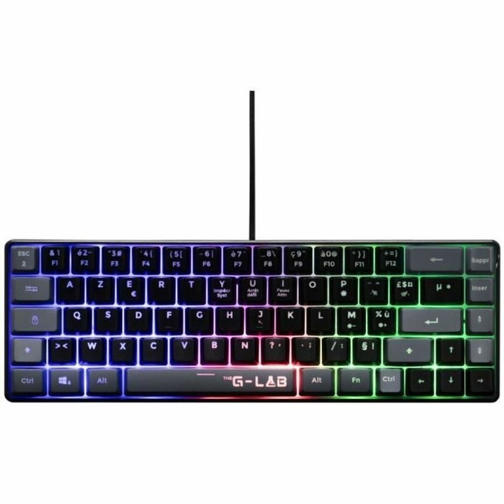 Tastatura mecanica Gaming Dark Project ALU87A, TKL 87, Full RGB, switch-uri g3ms Sapphire Pre-lubed, carcasa aluminiu, Alb/Violet