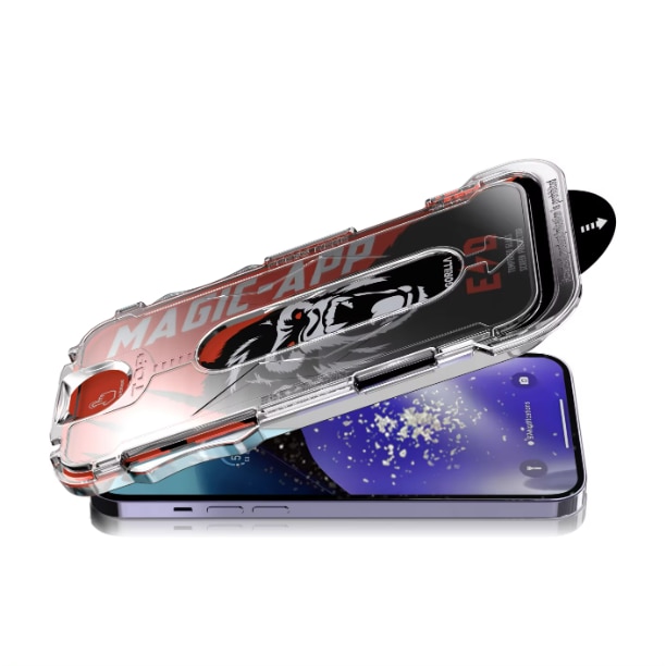 Set 2 Folii Privacy Glass, Sticla Securizata, Compatibil cu iPhone 15 PROMAX, Gorila X instalare usoara cu dispozitiv EASYAPP pentru indepartarea prafului, Anti-zgarieturi, Anti-amprenta, anti-explozie, Anti-soc, Anti-ulei, Anti-orbire