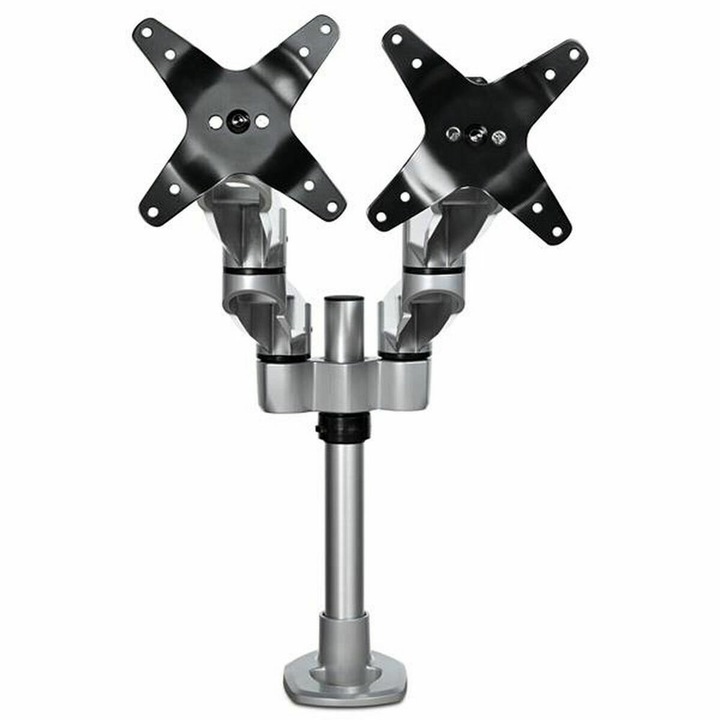 Asztali állvány Startech ARMDUALPS monitorhoz, 360 fokos forgatás, VESA kompatibilis, 220 mm, fekete