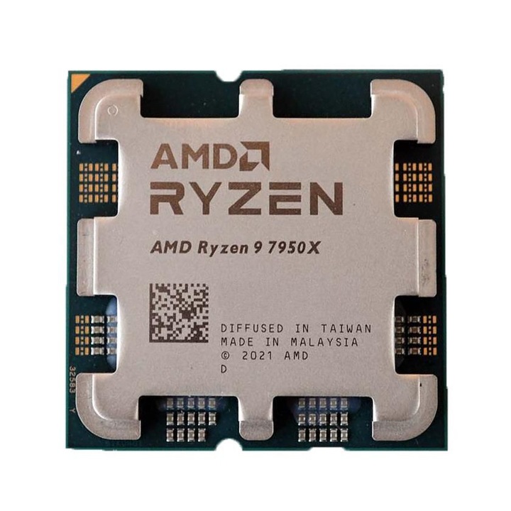 Процесор AMD Ryzen 9 7950X, 16C / 32T, 4.50 - 5.70 GHz, 80 MB кеш, 170 W, тава