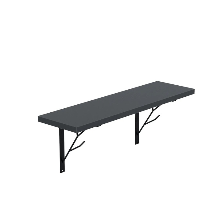 Raft TREE, AKKE, Grafit inchis, 60x20