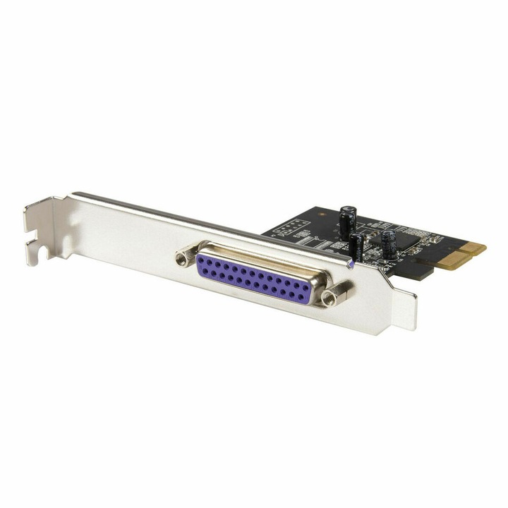 Placa PCI, Startech, PEX1P2, port paralel, PCIe, compatibil Linux